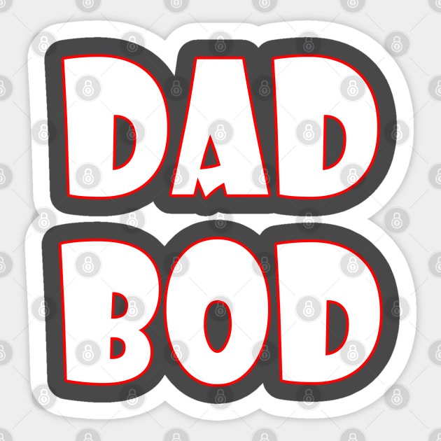 DAD BOD Sticker by kirkomed